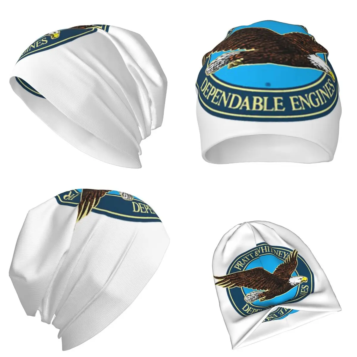 Pratt & Whitney Logo Dependable Engines Warm Knitted Cap Hip Hop Bonnet Hat Autumn Winter Outdoor Beanies Hats for Unisex Adult
