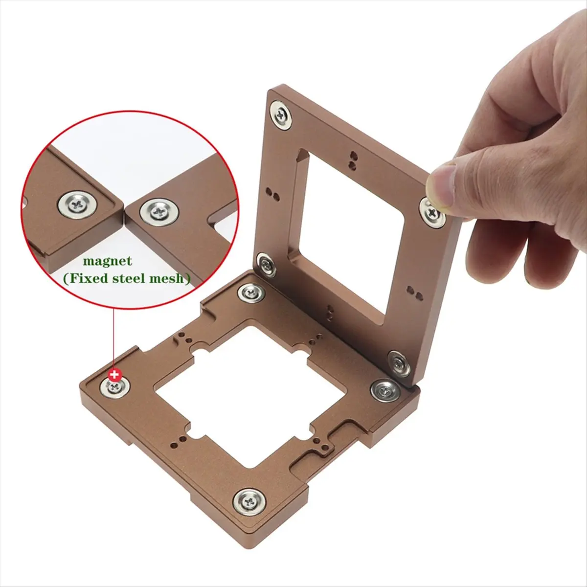 Goodprice Aluminium Alloy BGA Reballing Station Kit 90x90mm BGA Reballing Station with 10/PCS BGA Universal Stencil Solder Balls