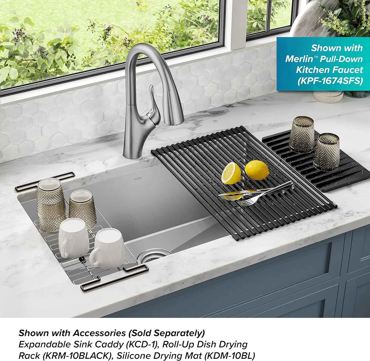 Imagem -03 - Kraus Stainless Steel Kitchen Sink 16 Gauge Undermount Single Bowl Khu10032 Standard Pro 32