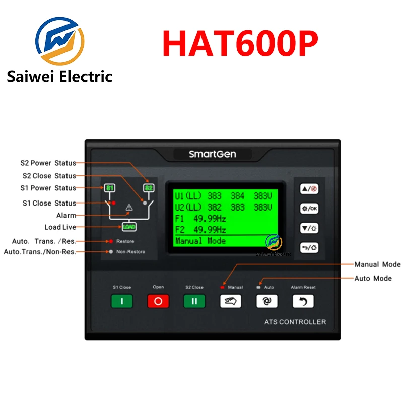 Original Smartgen HAT600P HAT600PB Generator Automatic Transfer Switch Control Module RS485 Controller