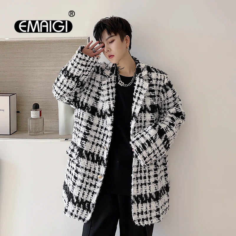 

Spring Men's Korean Streetwear Fashion Loose Casual Shoulder Pad Suit Coat Blazers Man Women Chic Vintage Suit Jacket Couple