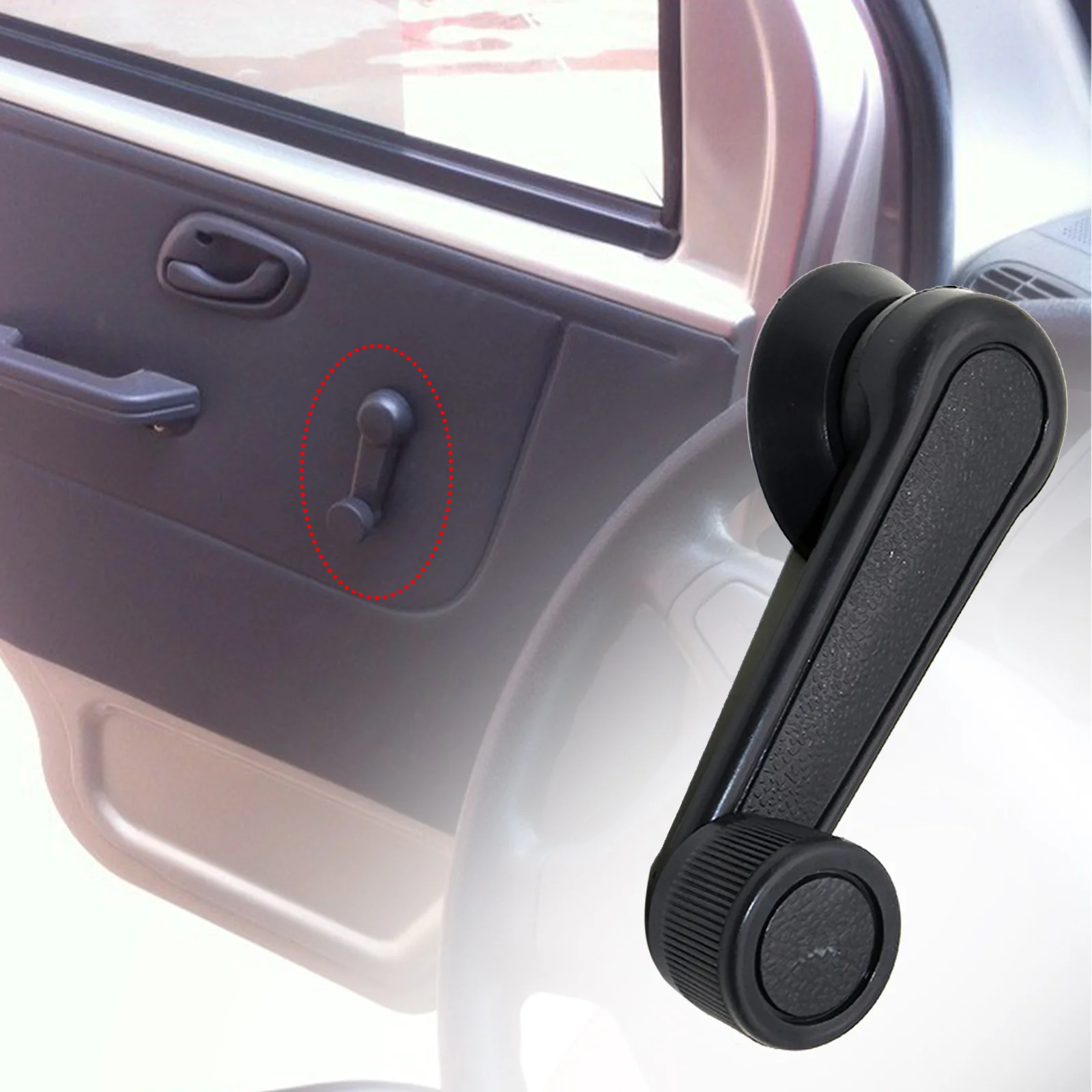 1pcs Car Window Connect Winder Handle Crank for Jeep Renegade Grand Cherokee Compass Wrangler JK JI Cherokee XJ Guide