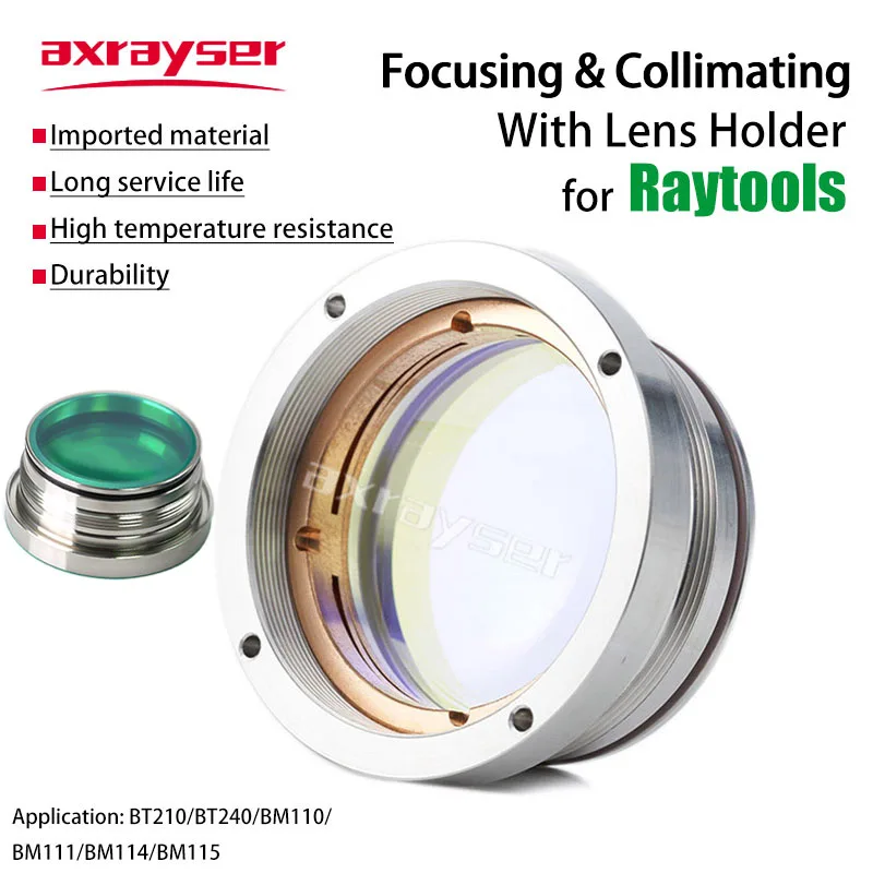 Raytools soczewka skupiająca laser F100/F125/F150/F155/F200 z gniazdem uchwytu do BM06K BT240 BM110 BM111 BM114 BM115 cięcie włókien