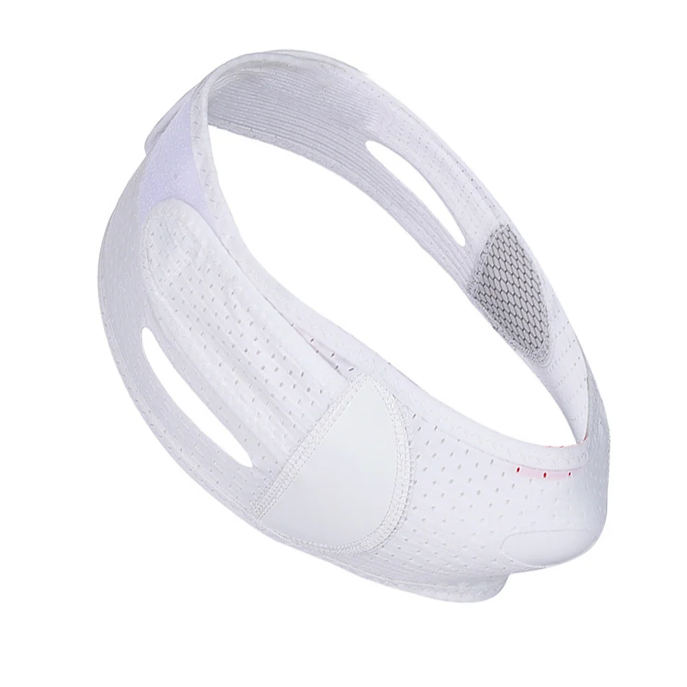 1pc v rosto queixo elevador cinto pele-amigável respirável faixa de endurecimento facial para mulher máscara de levantamento de rosto