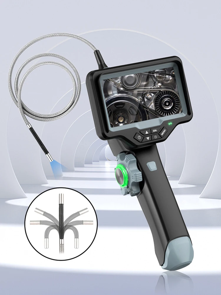 2.8 มม.ไฟเบอร์ออปติกกล้อง Endoscope USB 5.0mp ทังสเตนลวดกล้อง Endoscope Borescope เครื่องมืออัตโนมัติ