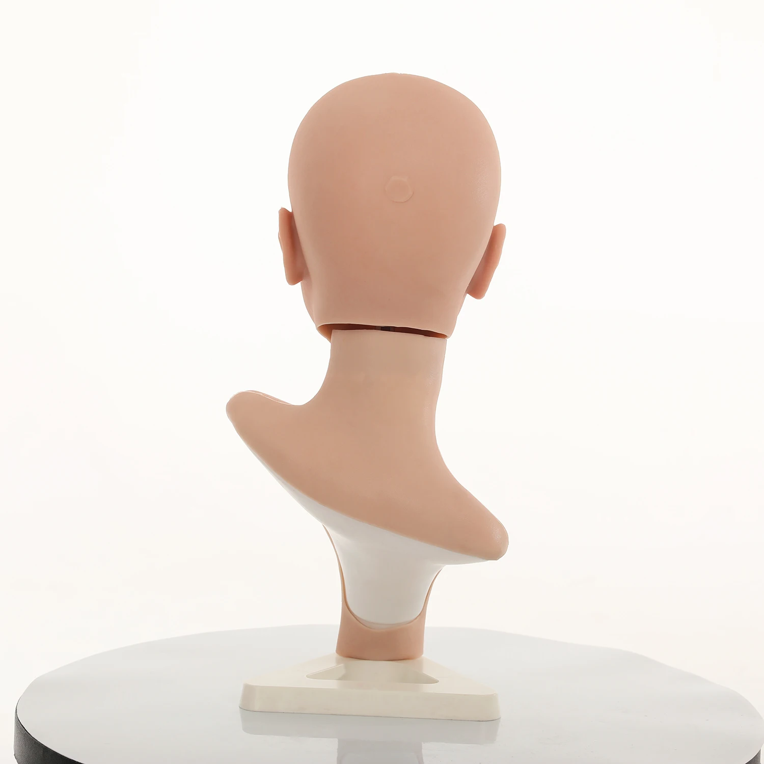 Cabeza femenina de silicona, modelo de peluca, sombrero, soporte de exhibición, cabeza simulada para joyería, bufanda, exhibición, extensión de cabello, accesorio, forma de cara de la UE TM02