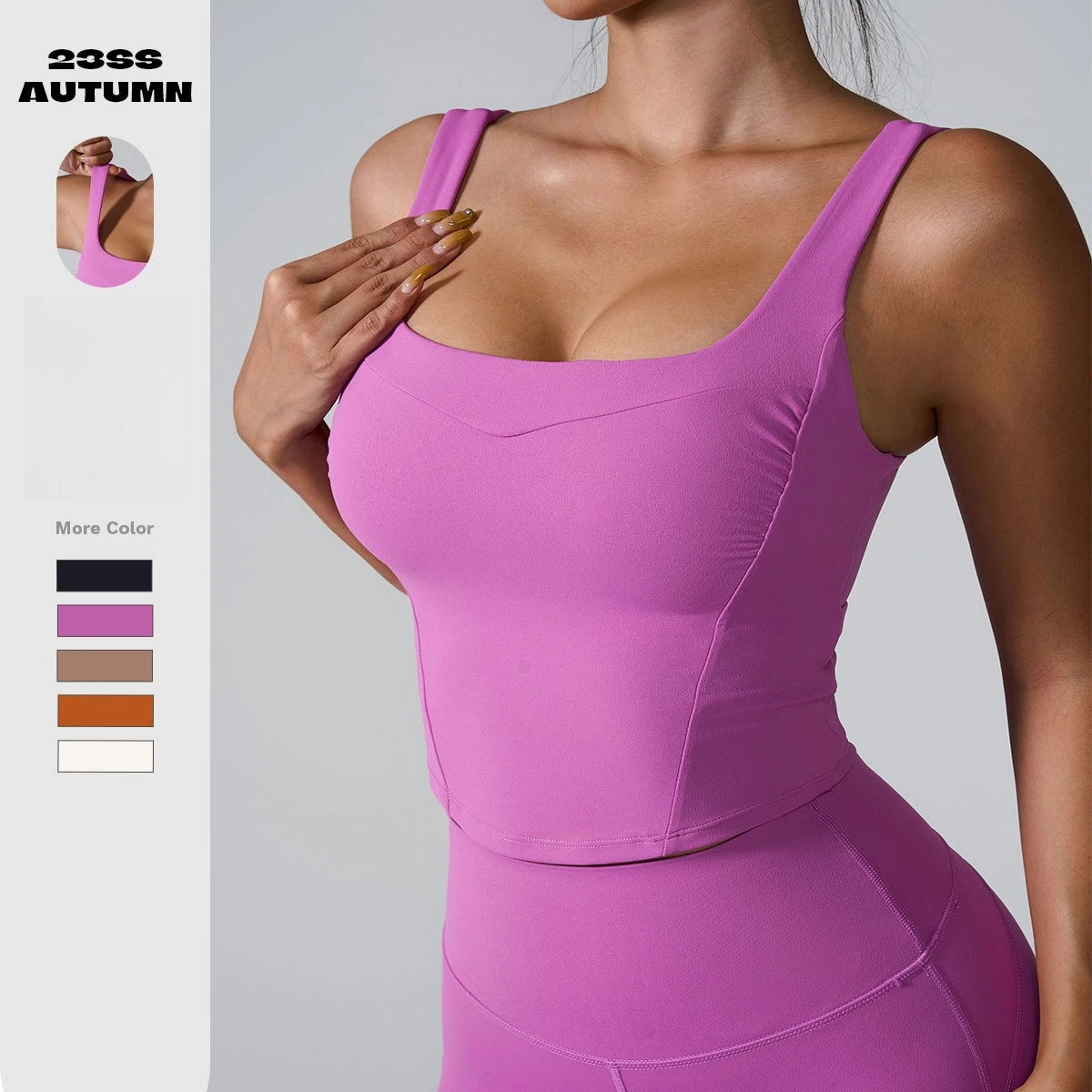 

Nylon Women’s Sports Bra Sexy Tight Crop Top Stretchy Supportive Gym Yoga Fitness Underwear Workout Activewear Vest