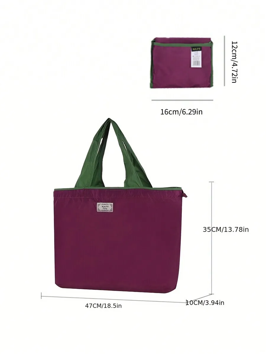 

Foldable Reusable Waterproof Shopping Tote Bag Portable Lightweight Large Capacity