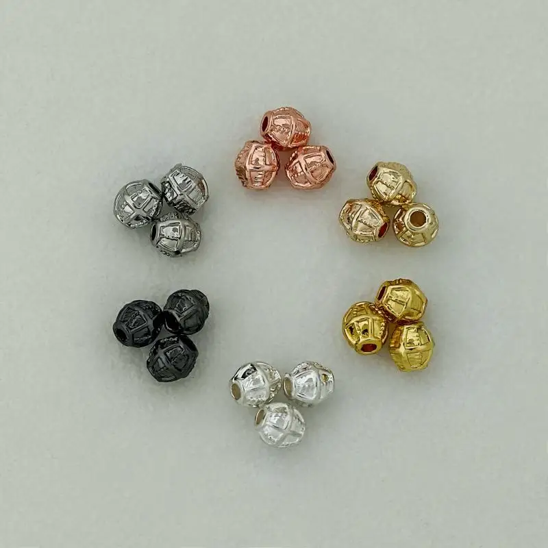 

20 шт., жемчужный браслет «сделай сам», ожерелье, бусины-разделители, аксессуары, медные позолоченные ребрышки, круглые материалы для изготовления ювелирных изделий, оптовая продажа