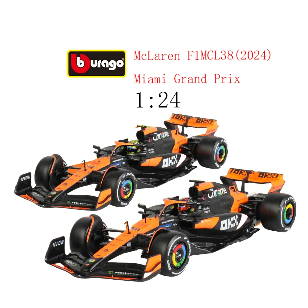 

Bburago 1:24 McLaren MCL38 F1 Racing Alloy Formula Racing Car Model Collection