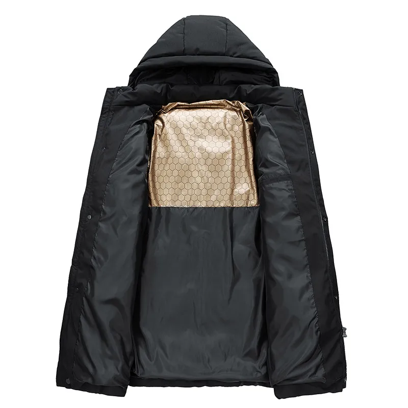 Winter Men Thick Casual Windproof Long Jackets Parkas Coat Men Detachable Hat Outwear Parka Male Parka Windbreaker Plus Size 8XL