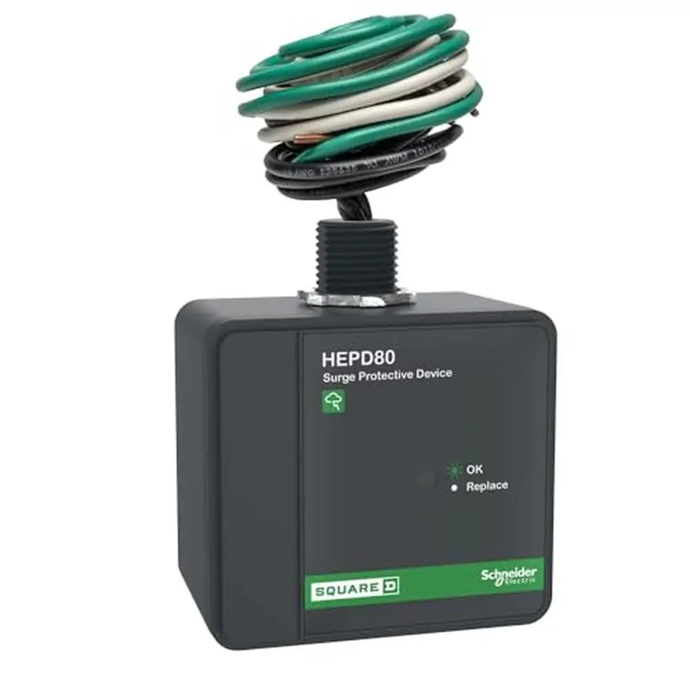 Dispositivo de protección de electrónica para el hogar Protección contra sobretensiones 80kA Cuadrado D HEPD 120/240VAC Mono fase 3 cables