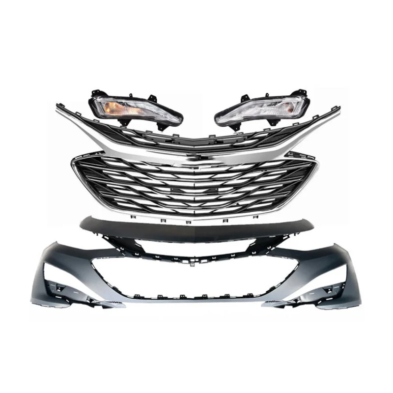 Custom Modified Front Bumper Grille Body Kit Built‑in DRL Day Running Light Components Malibu 2019‑2021