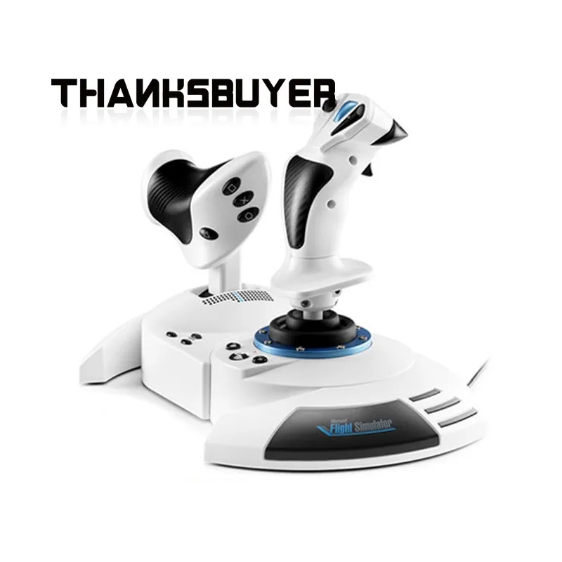 Thanksbuyer T.Flight Hotas 5 Microsoft Flight Simulator Edition HOTAS Flight Joystick Flight Stick  for Thrustmas PS5 PS4 PC