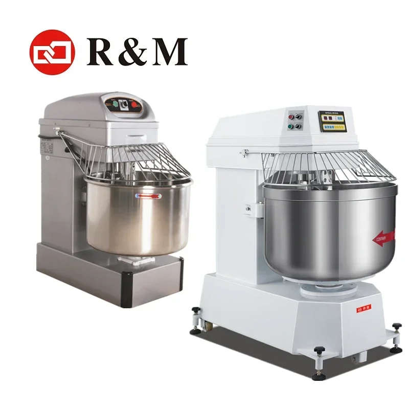 Commercial industrial noodle bread spiral dough mixer 25 50 100 kg 250l 25kg 50kg 100kg 150kg 200kg flour mix machine for bakery