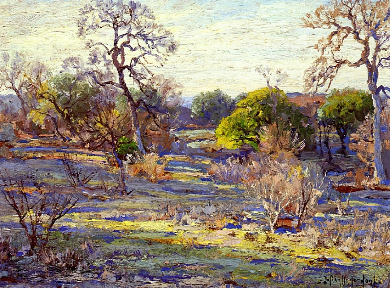 100%Handmade Oil Painting Reproduction,Late Afternoon Alamo Heights San Antonio Texas 1922 by Robert Julian Onderdonk,unframed