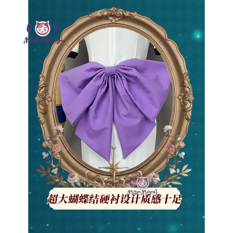 أزياء أنيمي هيغوراشي عندما يبكون ريوغو رينا ريوغو رينا التأثيرية للنساء فستان طويل أنيق وربطة عنق زي حفلات الهالوين