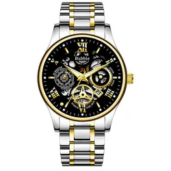 Men's Light Luxury Watch Brand Quartz Hollow Large dial Watch Fashion Workplace Night Glow Waterproof Clock Reloj L93