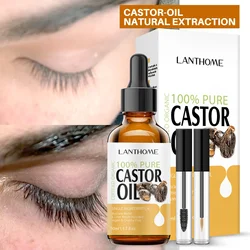 50ML Eyebrow Eyelash Growth Serum Natural Castor Oil Eyelashes Growth Essential Oil Thick Longer Nourishing Enhancer Lash Kit