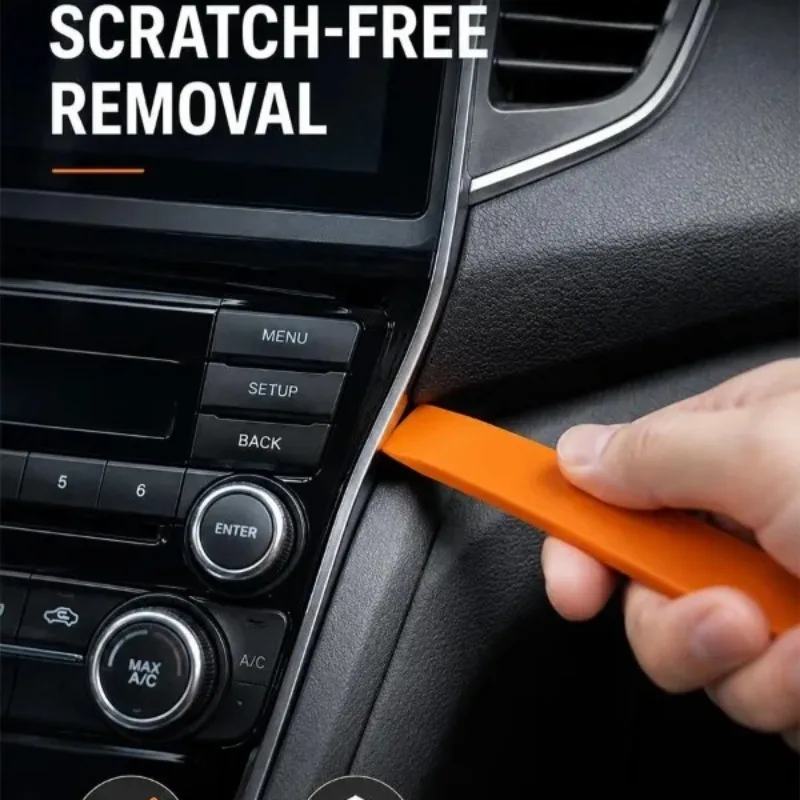 Car Removal Wedge Pry Modification Tool Disassembly Mounting Wedge Car Body Hand-held ABS Plastic Trim Tools 4Pcs/set