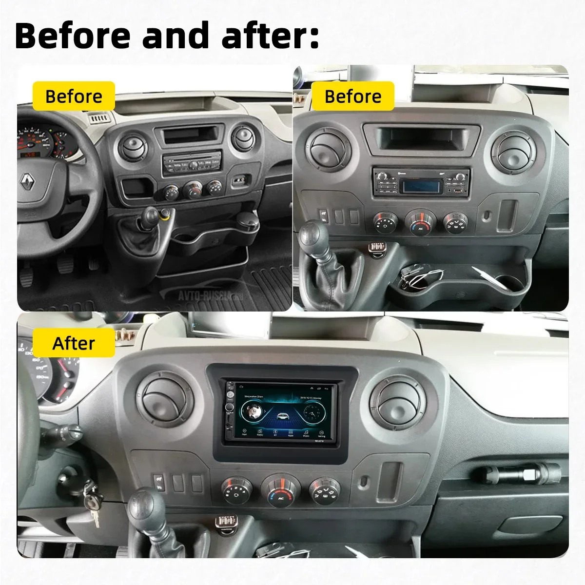 Car Radio 2 Din Android Stereo for Nissan NV400 Opel Movano Renault Master 3 2010-2019 Screen Multimedia Carplay Autoradio Auto