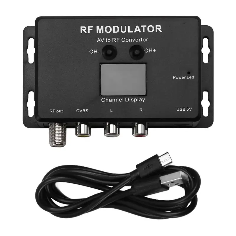N13R-(Durable) M60 RF Modulator AV To RF Converter UHF Modulator RF Signal Converter