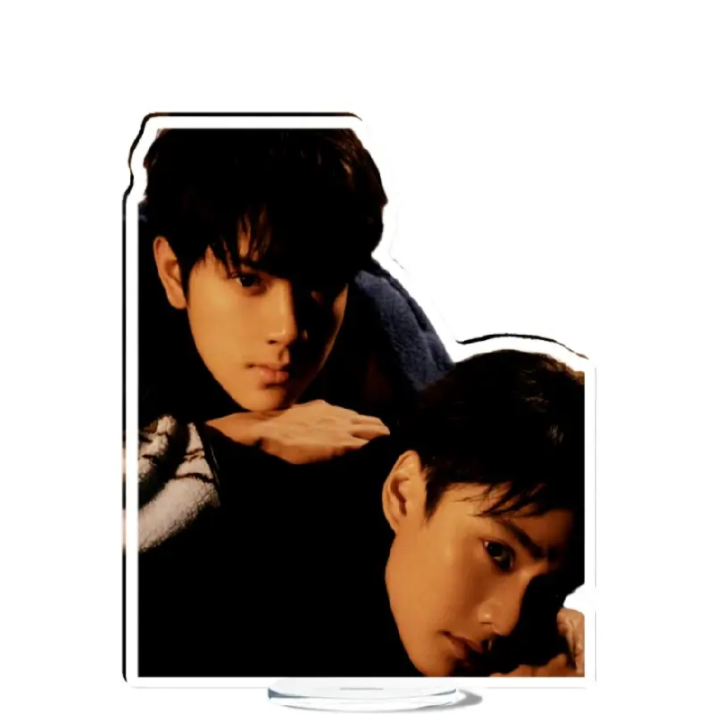 Ohmnanon 12cm Stand Up Amidst Thai TV Bad Buddy The Series Drama Stills Acrylic Humanoid Stop Sign Home Desktop Decor Ornaments