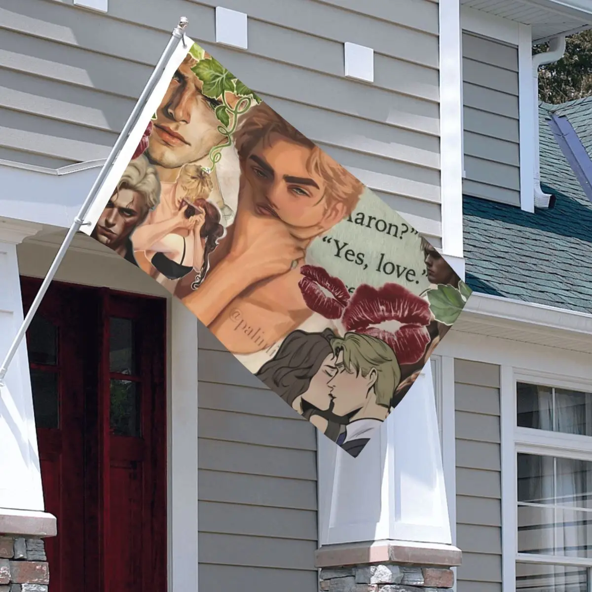Aaron Warner Flag Double Sided Outdoor Banner Shatters Me Polyester Hanging Decoration 90x150cm