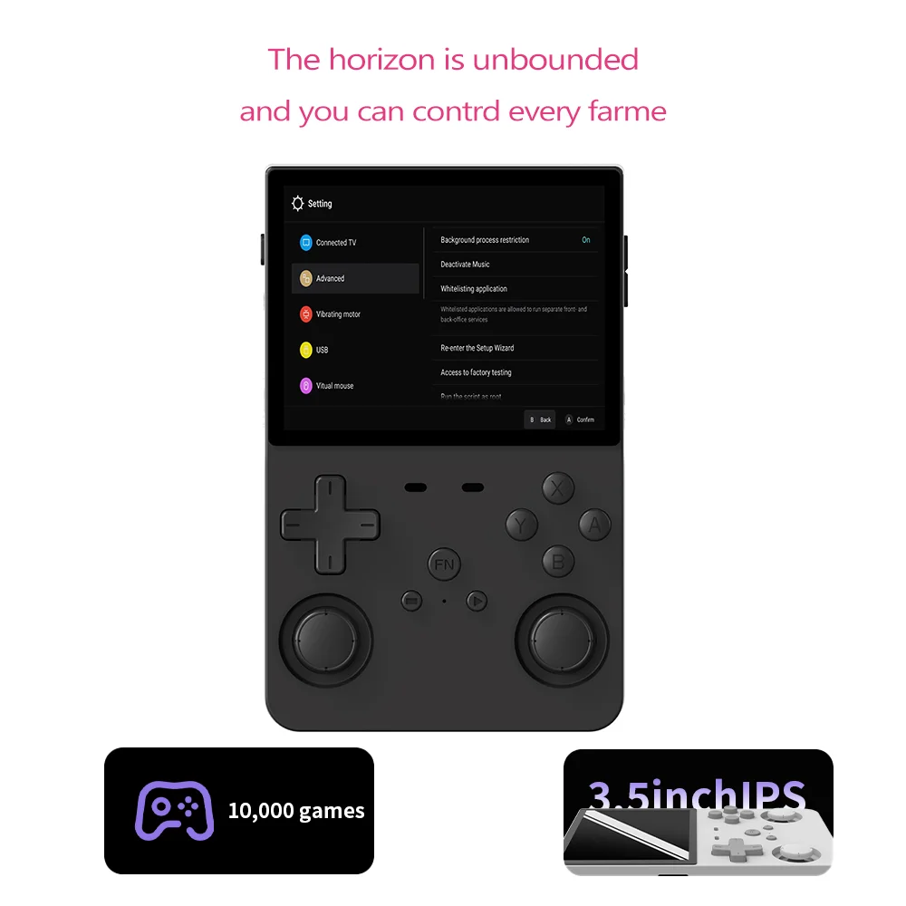 L35 ريترو محمول باليد - محاكي مفتوح المصدر |   10000+ الألعاب الكلاسيكية |   وحدة تحكم ألعاب محمولة بشاشة IPS مقاس 3.5 بوصة - وحدة تخزين قابلة للتوسيع