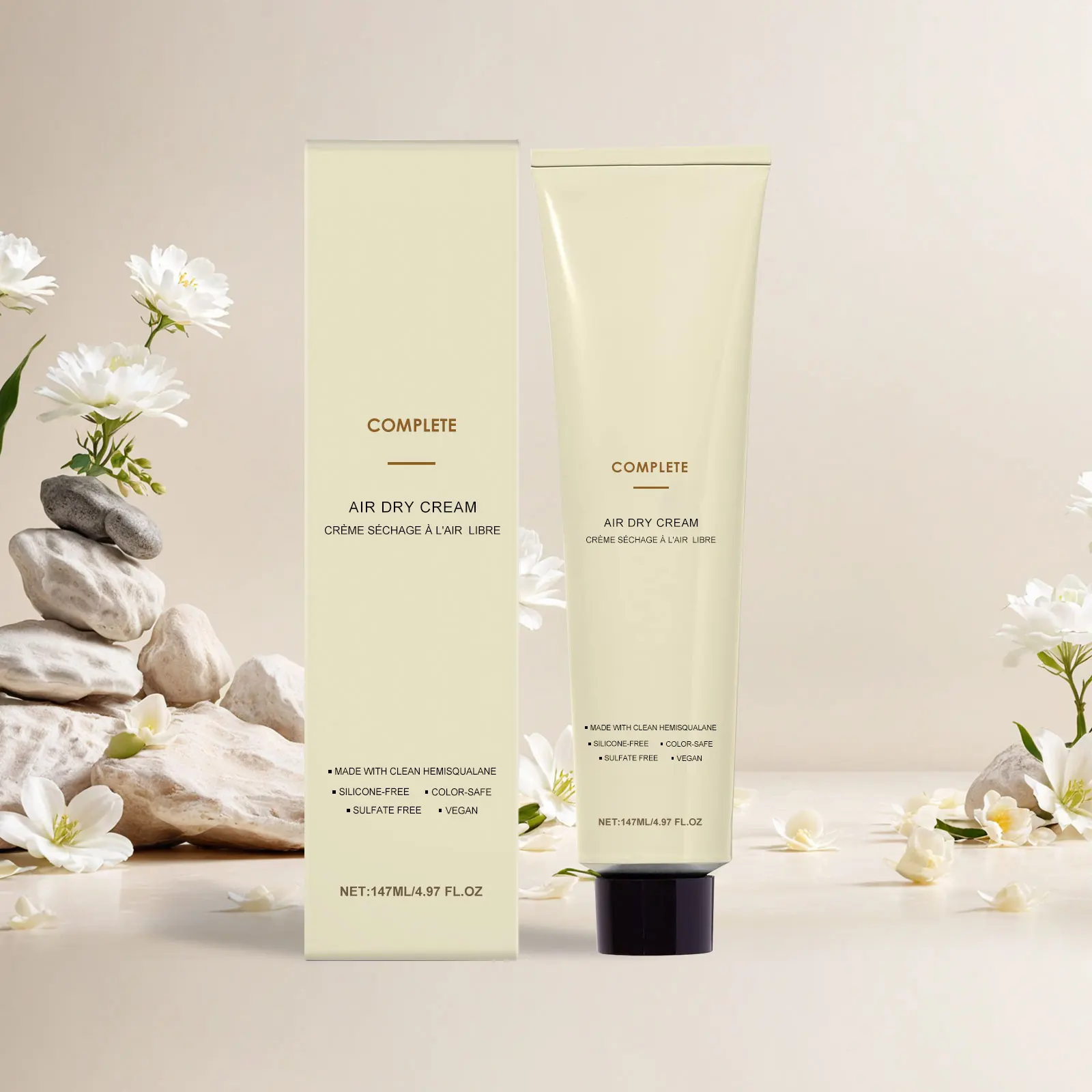 Hair Cream for Curly Hair Smoothing Air Dry Cream Keep Hair Fluffy Increase Elasticity Lasting Shaping Reduce Frizzy Hair Care