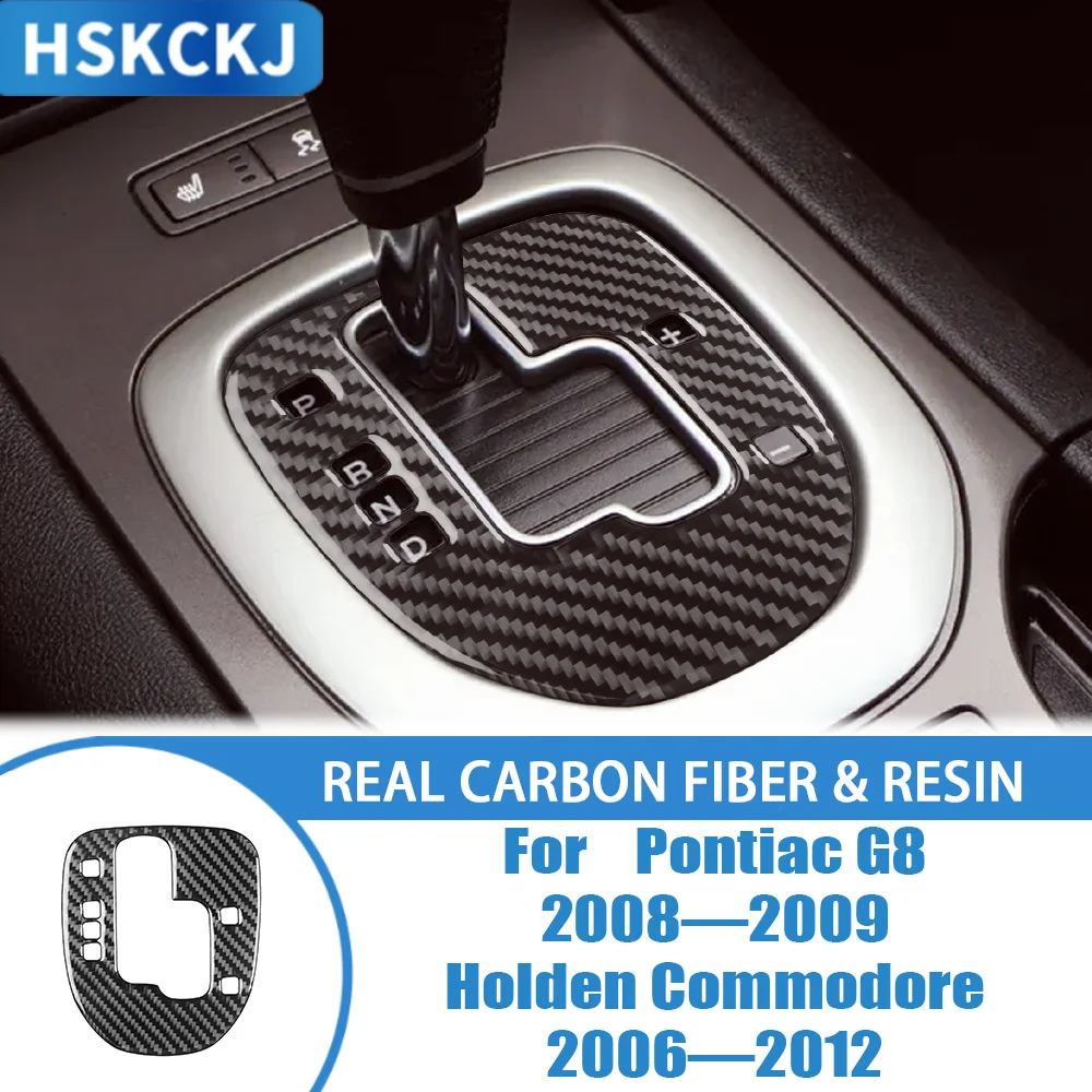 For Pontiac G8 08—09 For Holden Commodore 06—12 Carbon Fiber Car Accessories Automatic Gears Shifter Panel Cover Trim Sticker