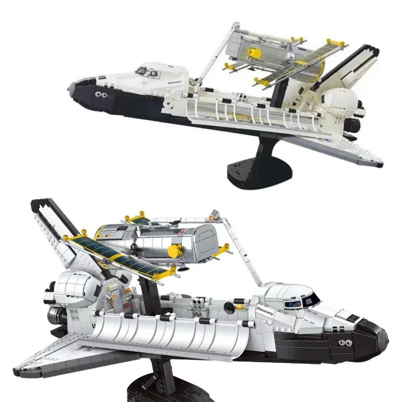 2354pcs NASAS Space Shuttle Discovery Spaceship International Space Station Technical Model Building Blocks Bricks Toy Gift Kid