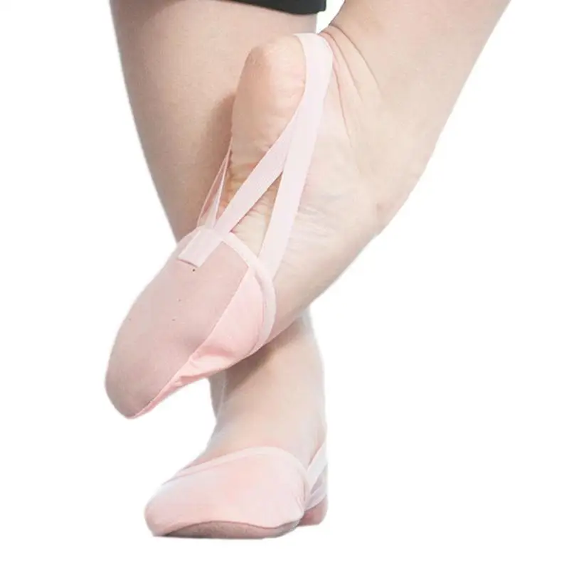 

Half Soles Dance Shoes Elastic Turners Dance Shoes Turning Shoes Strechy Ballet Shoes Anti-Slip Toes Protective Dance Footies