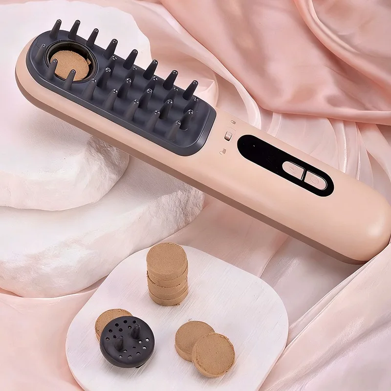 Heating Wireless Massage Comb Multifunctional Compact Portable Durable Electric Head Massage Comb Professional Massager Machine