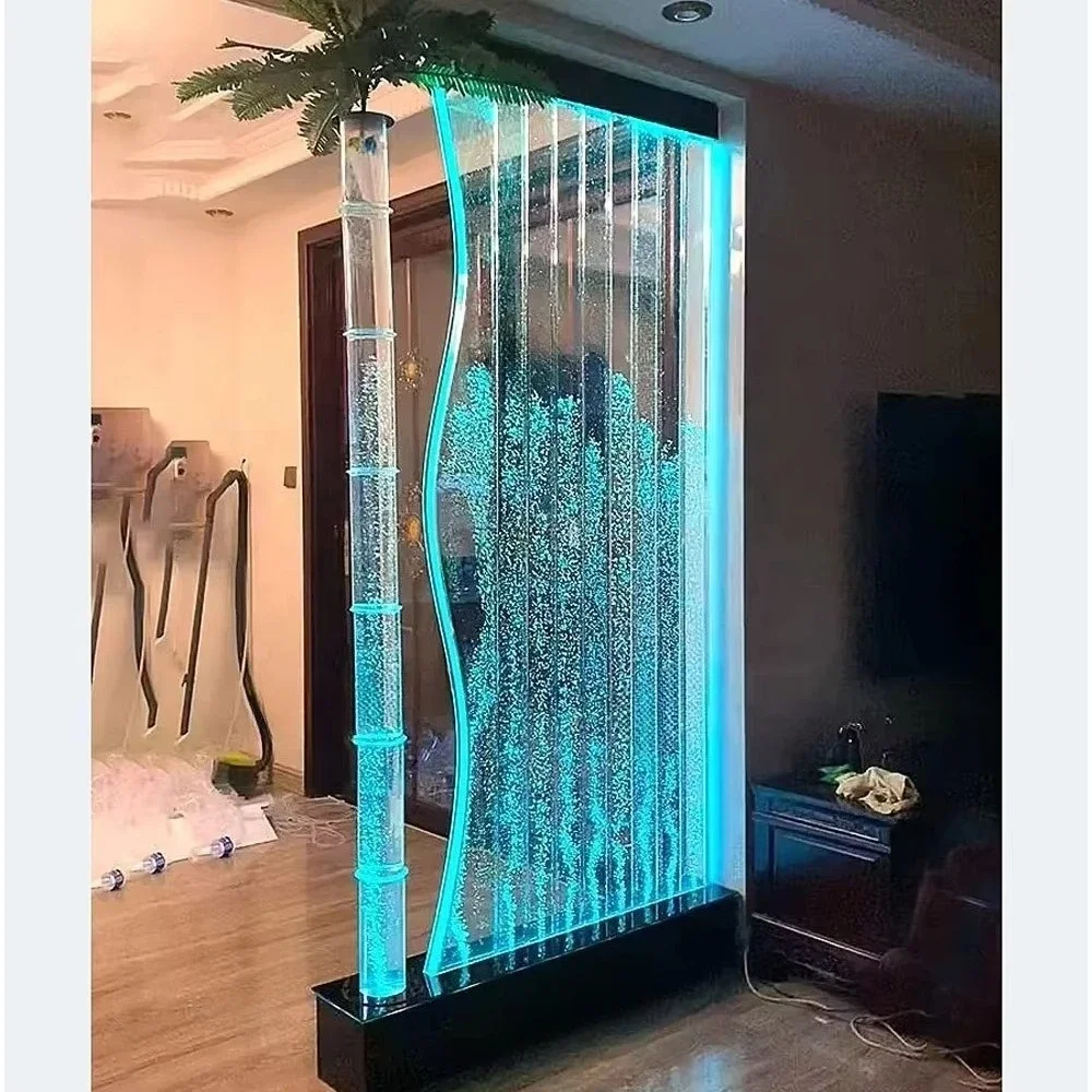 -for Factory Wholesale Acrylic Water Bubble Panel Waterfall Office Partition