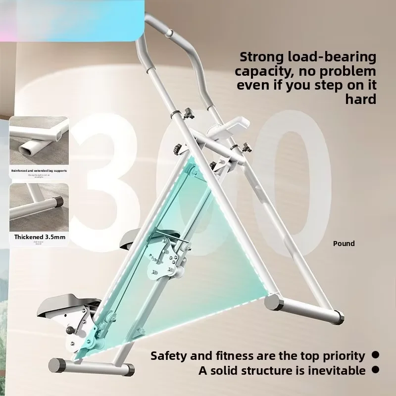 Cross-border Explosion Home Climbing Machine Stepper Indoor Aerobic Fitness Hydraulic Power Adjustable Collapsible Anti-Slip