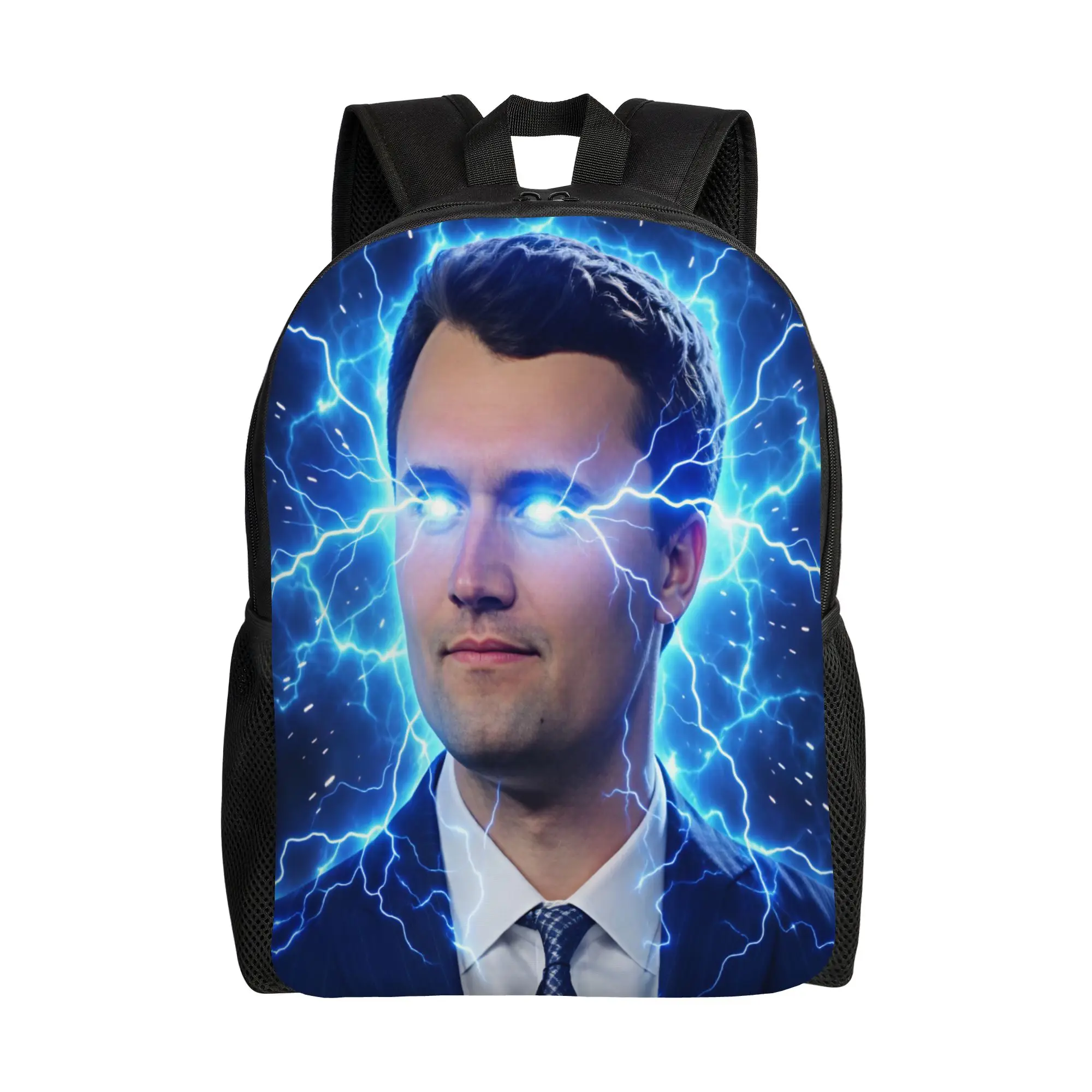 Funny Charlie Kirk Backpack Youth  Soft Backpacks Polyester Casual School Bags Daily Designer Rucksack