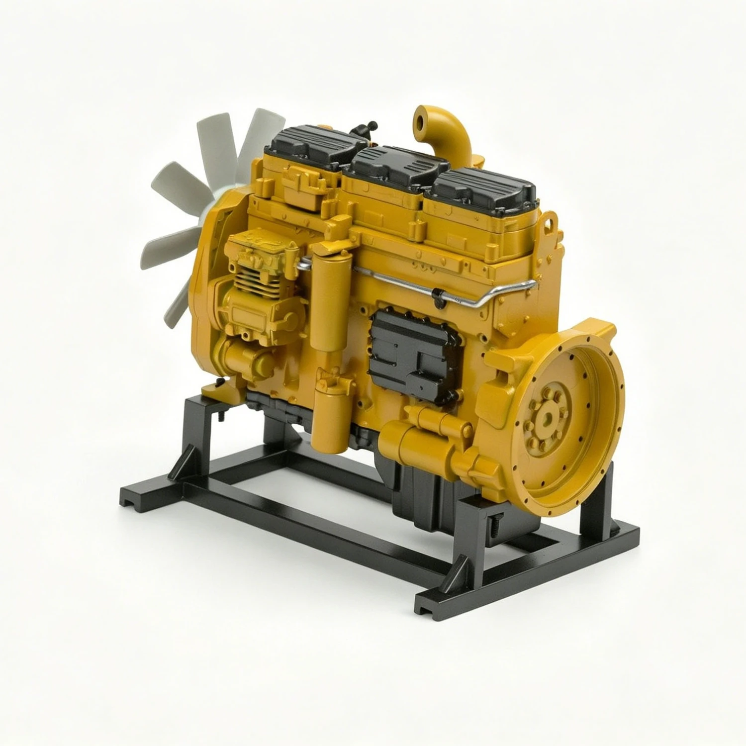 B-M TC6 1/12 Truck Engine Replica C12 Mini Startable Simulation Crawler Engine Can Star Plastic Model DIY Engine Assembly Kit