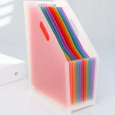 

Desktop Standing Accordion File Folder Large Capacity Expandable Document Organizer Plastic Receipts Folder Paper File Holder