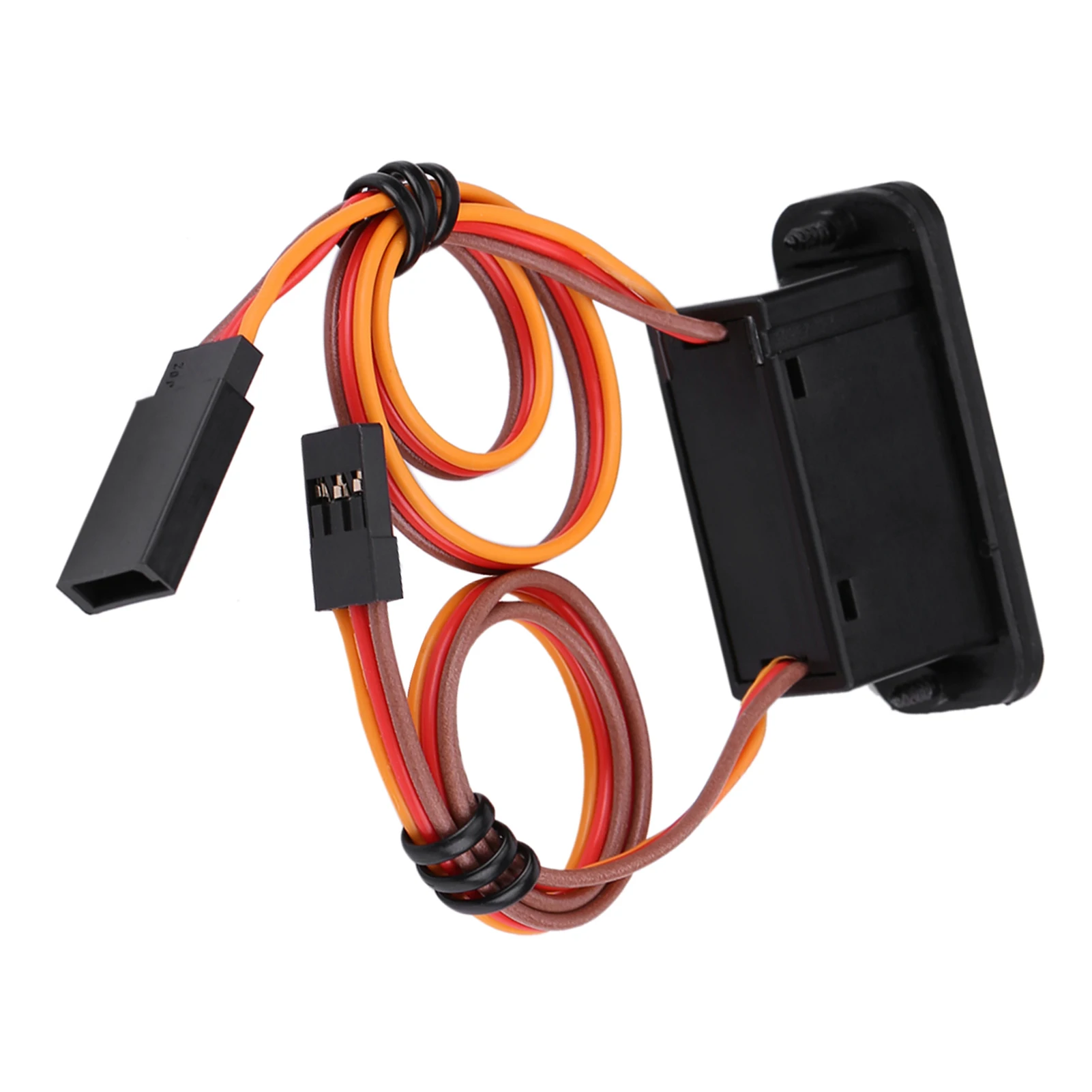 2PCS JR Style RC Switch RC Receiver Switch with LED Indicator Plastic RC Receiver On Off Power Switch for RC Airplane Model