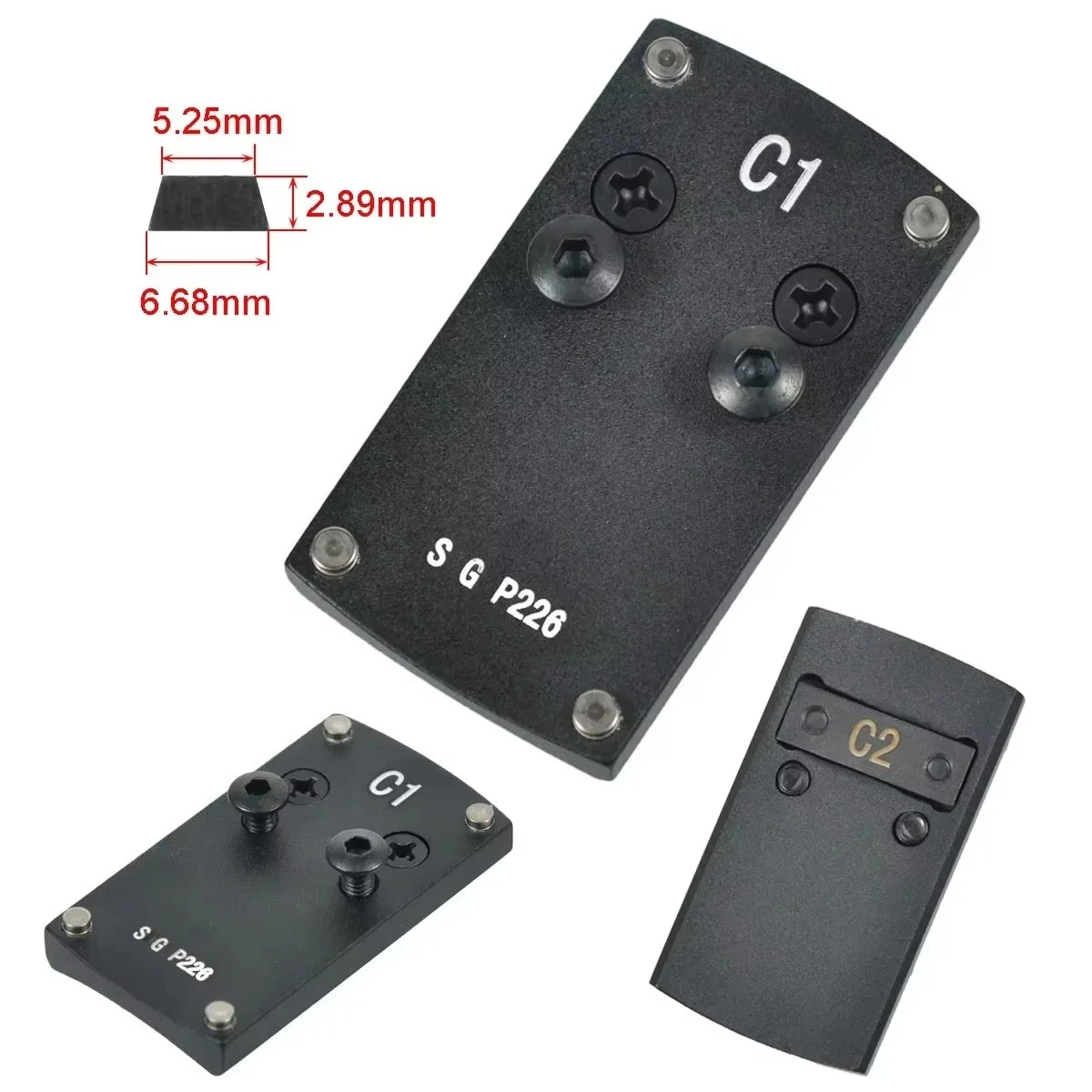 Optics Berett Red Dot Sight Scope Mount Base For Glk 1911 M&P S&W HK USP S G P226 Springfield XD Mount Adapter Plate view 5