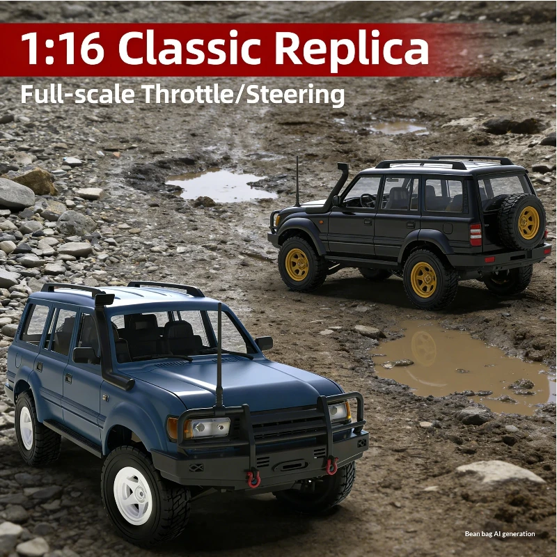 

2026 New WPL D54 1:16 RC Crawler 4WD Off-Road Climbing Vehicle 2.4G Remote Control Truck with Drift Tires Hobby Grade RC Car