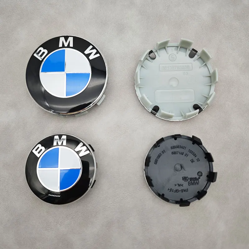 40pcs 56/68mm Blue White Logo Car Wheel Center Caps Hub Cover Badge For BMW E30 E36 E63 E64 E66 F01 F02 F03 F10 G01 G14 G20 G21