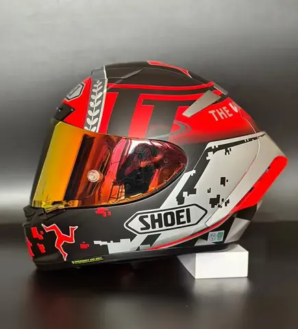Motorcycle helme Full Face SHOEI X14 isle of man TT X-Sprit 3 RED  Motocross Racing Motobike Riding Helmet Casco De Motocicleta