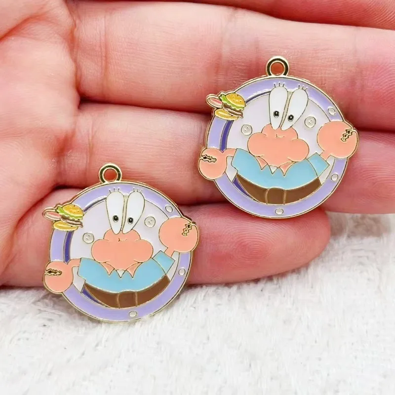 10pcs cartoon anime alloy oil drop pendant, DIY accessory keychain bag pendant view 5