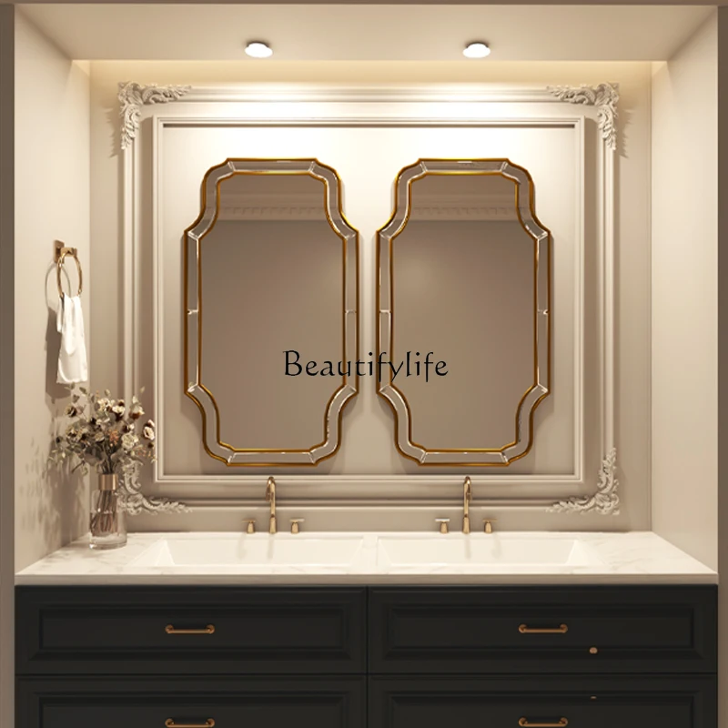 Full body wall self-adhesive mirror Dormitory dormitory wall small piece makeup glass patch bathroom mirror