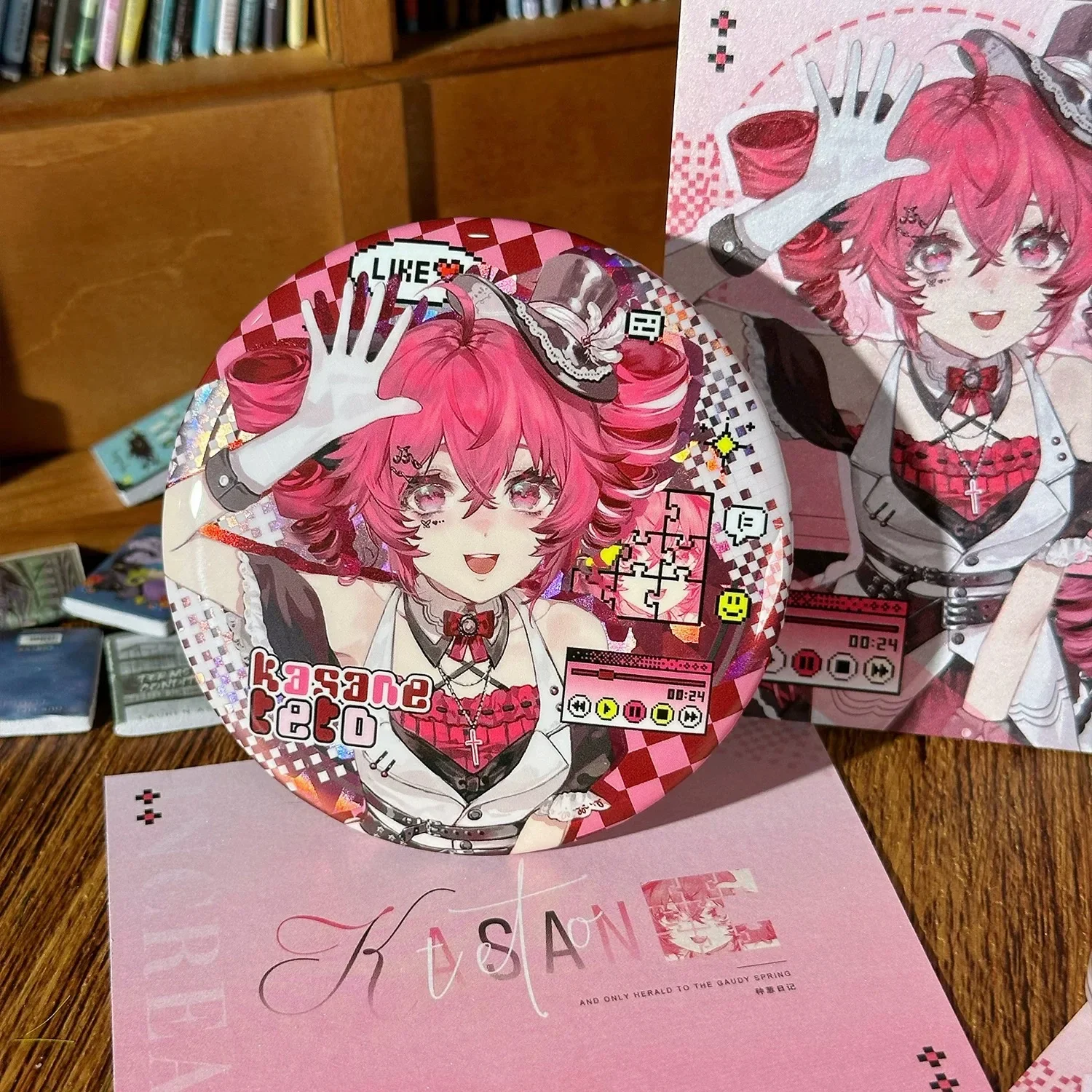 【 Scallion Diary 】 Heart rate imbalance stress teto doujin guzi badge bar standing plaque