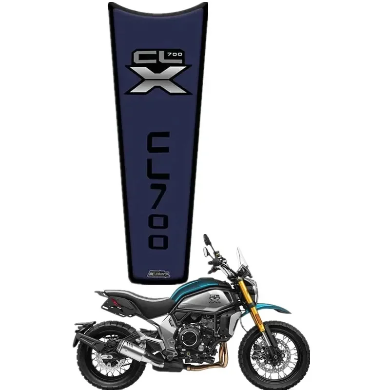 Pegatinas resistentes a los arañazos de fibra de carbono para tanque de combustible, calcomanías de hueso de pescado para motocicleta, CFMOTO 700CL-X CLX700, CLX 700 -3