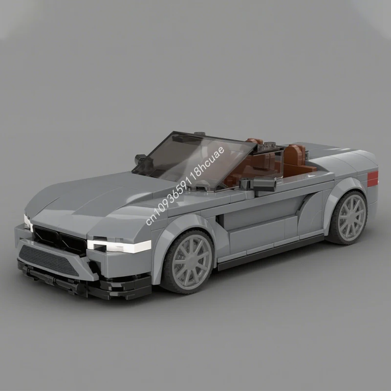 580개 MOC BMW M8 팩 카브리오 & GTE 시티 챔피언 슈퍼카 블록 크리스마스 어린이 스트레스 해소 수집용 선물