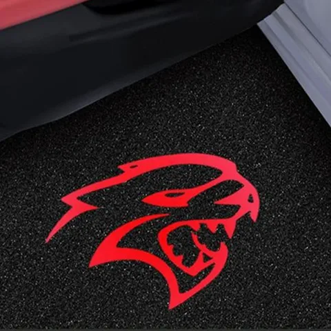 Светодиодные аксессуары для автоматической проекции, подходящие для Dodge Challenger 2008-2019 Scat Pack SRT Demon 2013-2019, приветственный свет двери автомобиля 2X